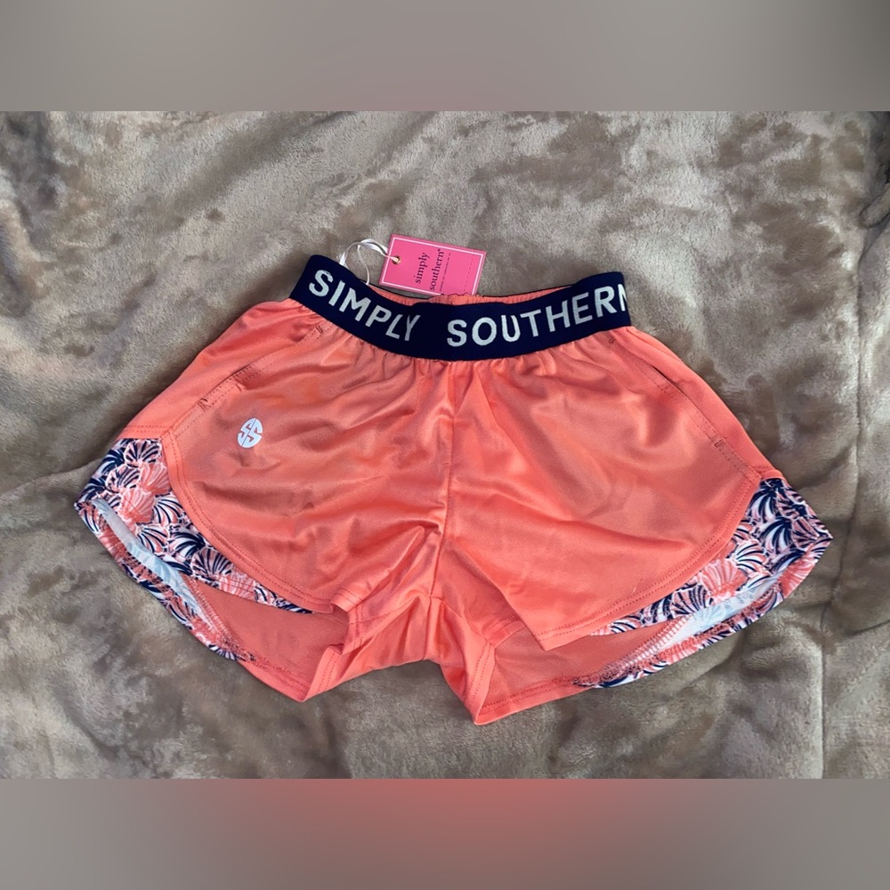 Simply Southern Girls Orange Shorts